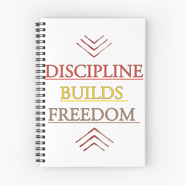 Item preview, Discipline Builds Freedom – Powerful Motivational Typography Design designed and sold by THE RILONA.
