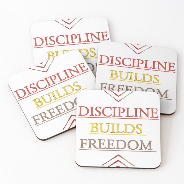 Item preview, Discipline Builds Freedom – Powerful Motivational Typography Design designed and sold by THE RILONA.