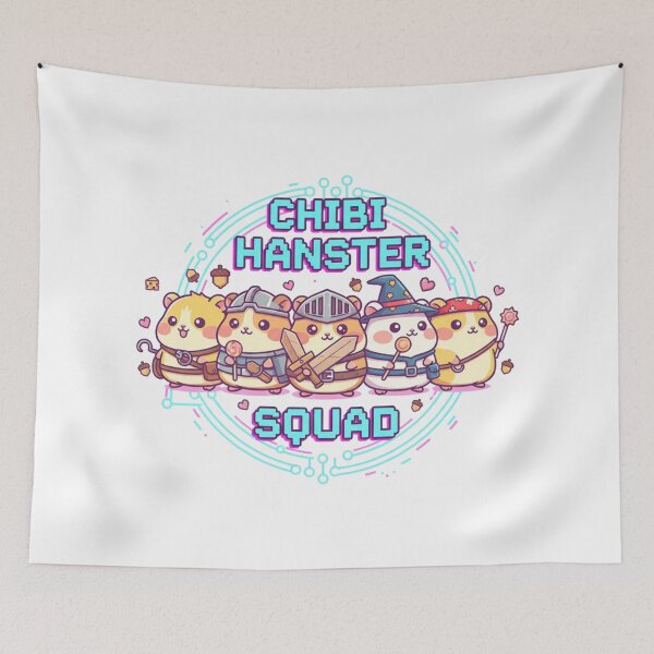 Item preview, Chibi Hamster Squad – Fantasy RPG Heroes designed and sold by Tily360.