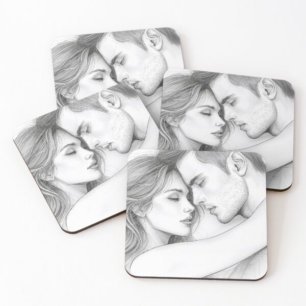 Item preview, Intimate Love – Couple Line Art designed and sold by NIVEX.