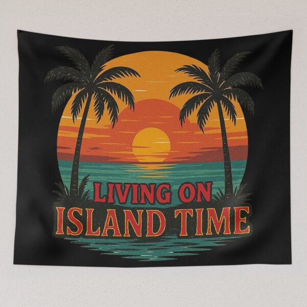 Item preview, Living On Island Time - Island, beach, palm trees and the sea - No. 06 - 9216x9216 designed and sold by darky72.