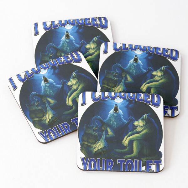 Item preview, I Clogged Your Toilet Funny Alpha Wolf Meme Stupid Brainrot designed and sold by gear-posters.