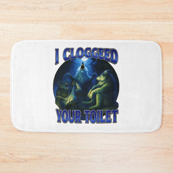 Item preview, I Clogged Your Toilet Funny Alpha Wolf Meme Stupid Brainrot designed and sold by gear-posters.