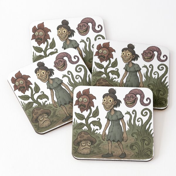 Item preview, Creepy Wonderland Girl Horror Illustration designed and sold by Th4d1us.