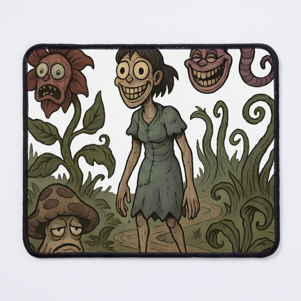 Item preview, Creepy Wonderland Girl Horror Illustration designed and sold by Th4d1us.