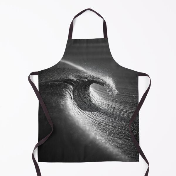 Item preview, Black and White Curling Ocean Wave Art designed and sold by chase-thewave.