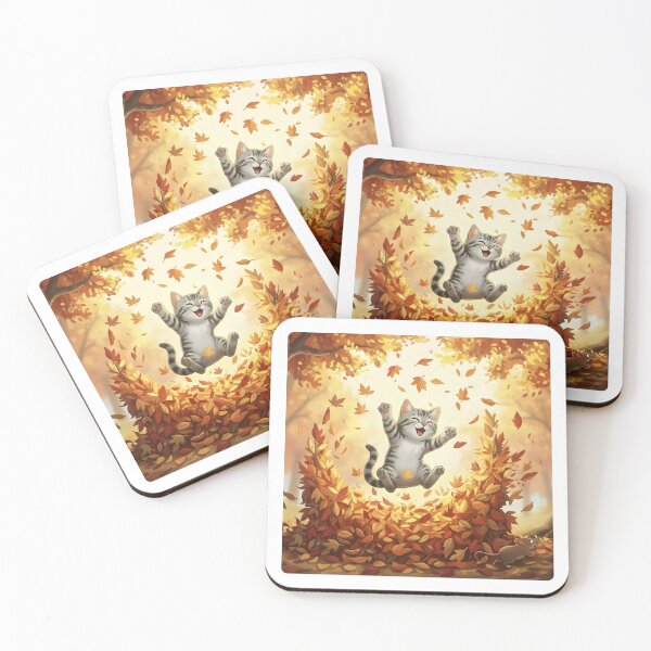 Item preview, Autumn Joy – Kitten and Mouse designed and sold by HumTumMe.