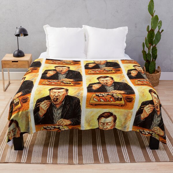 Item preview, Aki Kaurismaki - Eating Sushi designed and sold by Sarcastic designs.