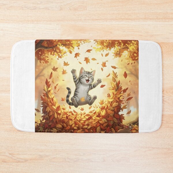 Item preview, Autumn Joy – Kitten and Mouse designed and sold by HumTumMe.