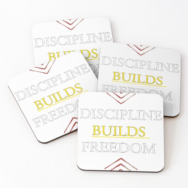 Item preview, Discipline Builds Freedom – Powerful Motivational Typography Design designed and sold by THE RILONA.