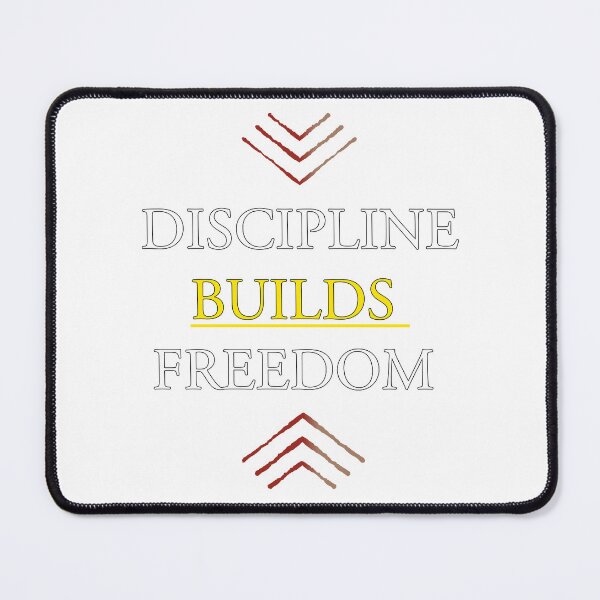 Item preview, Discipline Builds Freedom – Powerful Motivational Typography Design designed and sold by THE RILONA.