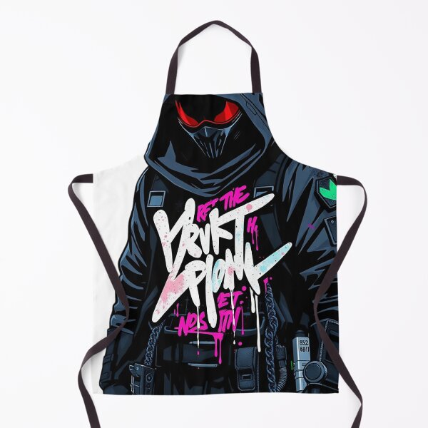 Item preview, Cyberpunk Dark Agent with Graffiti Text designed and sold by newvisionart191.