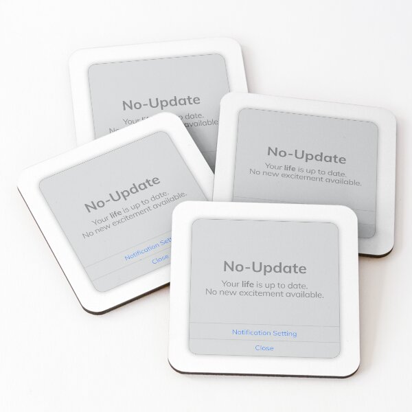 Item preview, Your Life Is Up to Date – Minimal Anti-Excitement Design designed and sold by Nothing Wow.