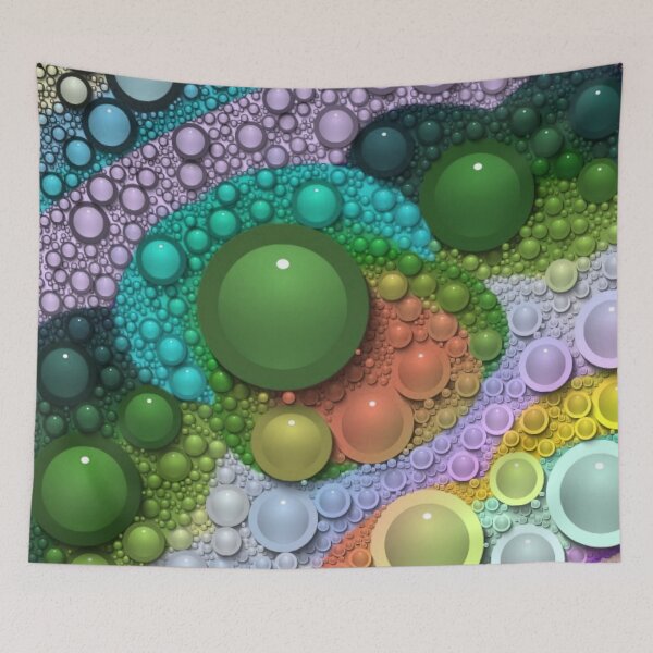 Item preview, Colorful Glossy-Effect Bubble-Like Circles Abstract ~ 12.13.25.2 designed and sold by ArtByLeanie123.