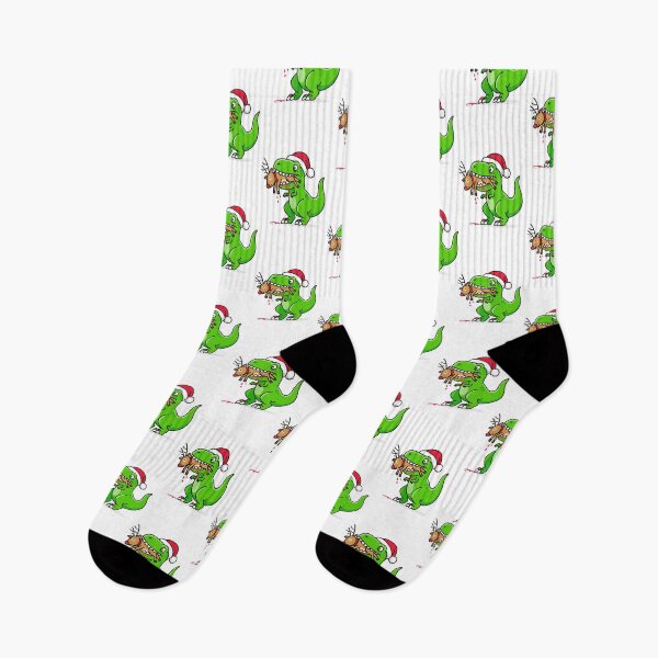 Item preview, T-Rex Dinosaur eating Reindeer - Funny Christmas joke - T-Rex Eating Rudolph - Dino Xmas Parody Gift designed and sold by messy-nessie.