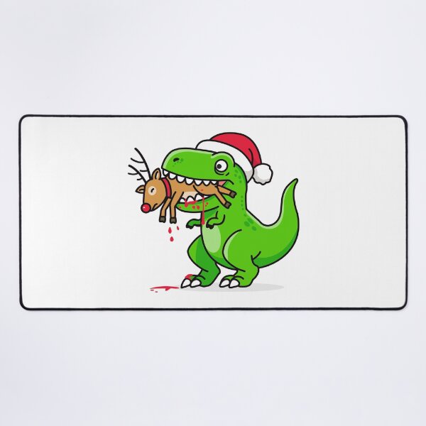 Item preview, T-Rex Dinosaur eating Reindeer - Funny Christmas joke - T-Rex Eating Rudolph - Dino Xmas Parody Gift designed and sold by messy-nessie.