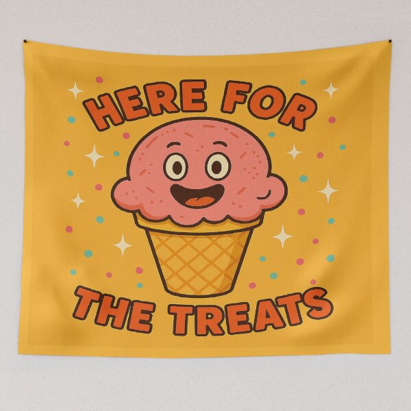 Item preview, Kids Cute Art – Happy Smiling Ice Cream Cartoon for Babies & Children designed and sold by AyoubCreativeLab.