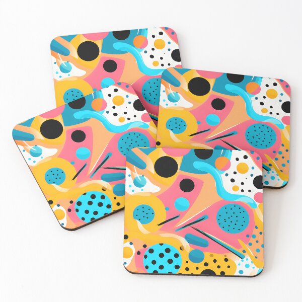 Item preview, Pop Art Abstract Blue, Yellow And Pink Pattern designed and sold by DEC02.