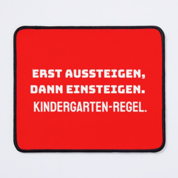 Item preview, Get off first, then get on – Kindergarten rule – German public transport humor T-shirt designed and sold by Antik by Schulz.