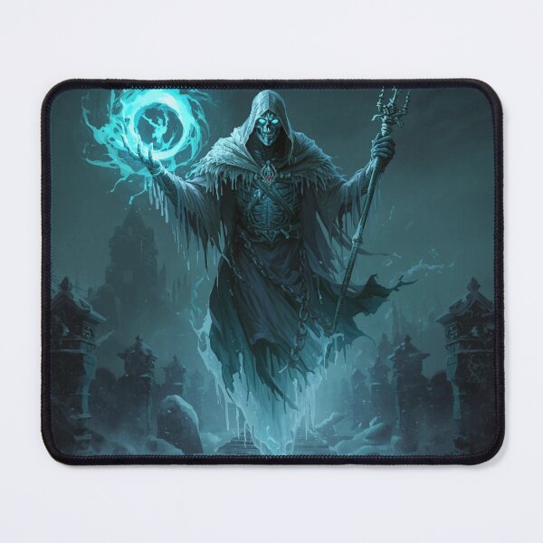 Item preview, Frost Lich Necromancer – Dark Fantasy Undead Mage Artwork designed and sold by Ferdopalec.