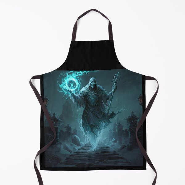 Item preview, Frost Lich Necromancer – Dark Fantasy Undead Mage Artwork designed and sold by Ferdopalec.