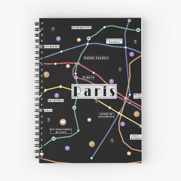 Item preview, Paris city metro explorer map France designed and sold by oliver polanski.