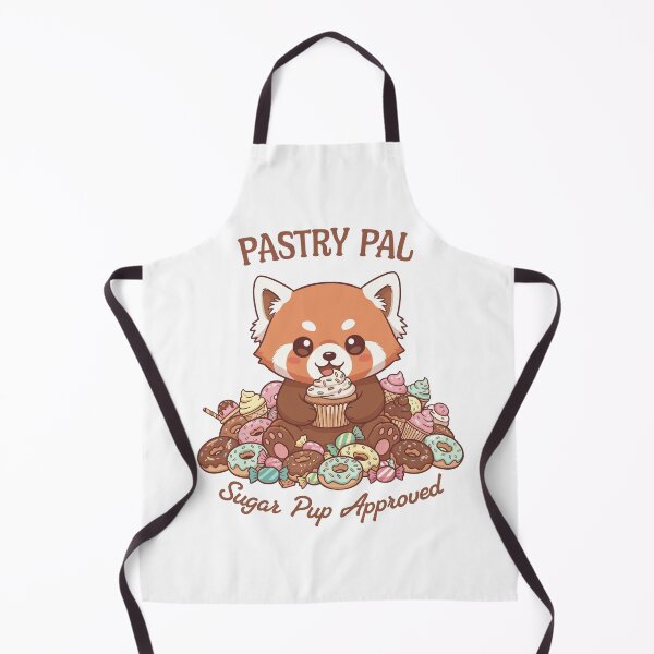 Item preview, Pastry Pal – Kawaii Red Panda With Donuts, Cupcakes & Candy designed and sold by DiverseDemand.