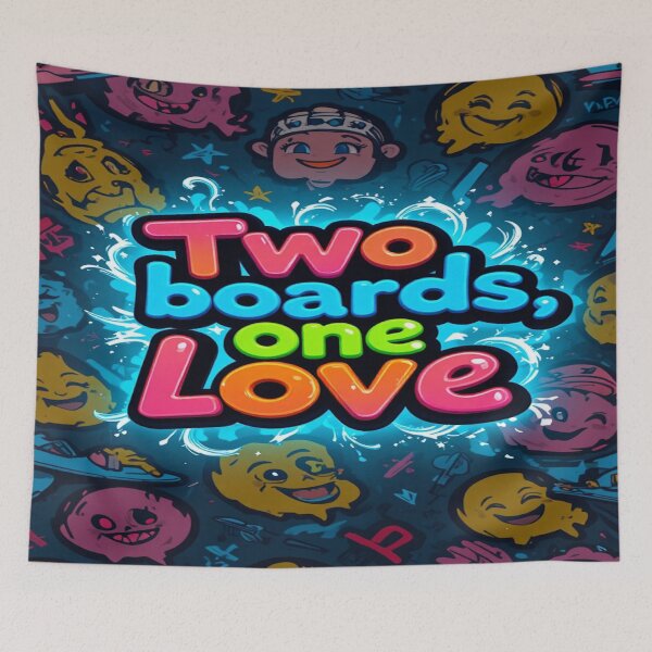 Item preview, Two Boards, One Love - For Snowboard Fans designed and sold by Hot4Shirt.