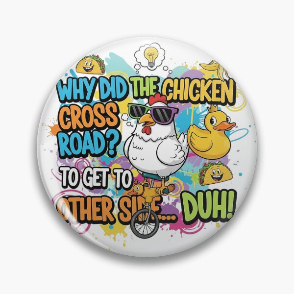 Item preview, Cool Chicken Joke with Rubber Duck designed and sold by newvisionart191.