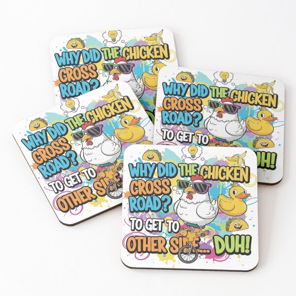 Item preview, Cool Chicken Joke with Rubber Duck designed and sold by newvisionart191.