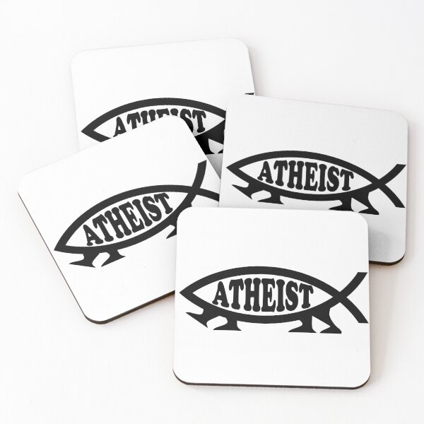 Item preview, Funny Nerdy Atheist Darwin Fish Symbol with Legs Black Text designed and sold by MathWare MathClips.