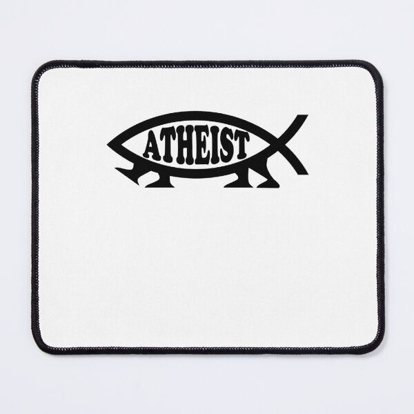 Item preview, Funny Nerdy Atheist Darwin Fish Symbol with Legs Black Text designed and sold by MathWare MathClips.