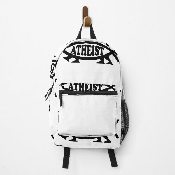 Item preview, Funny Nerdy Atheist Darwin Fish Symbol with Legs Black Text designed and sold by MathWare MathClips.