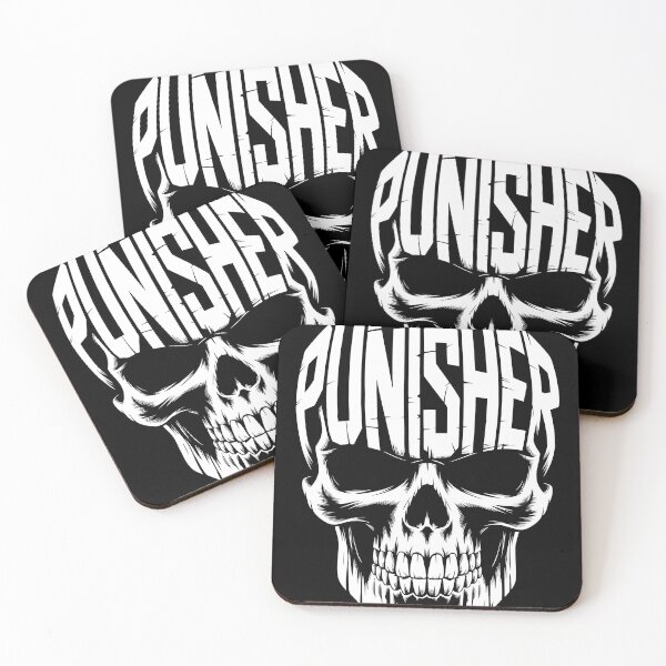 Item preview, Punisher Skull Dark Bold Monochrome Street Style Art designed and sold by Stotee.