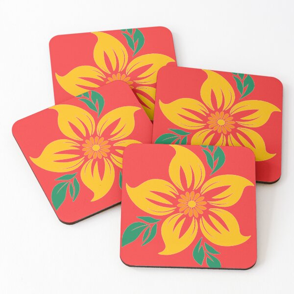 Artikelvorschau, Gelbe Blumendesign-Kunst – Elegantes Blumenmuster entworfen und verkauft von Harshit_Digital_Arts.