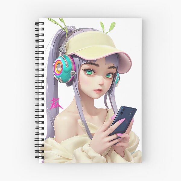 Item preview, Aesthetic Girl with Phone and Visor designed and sold by newvisionart191.