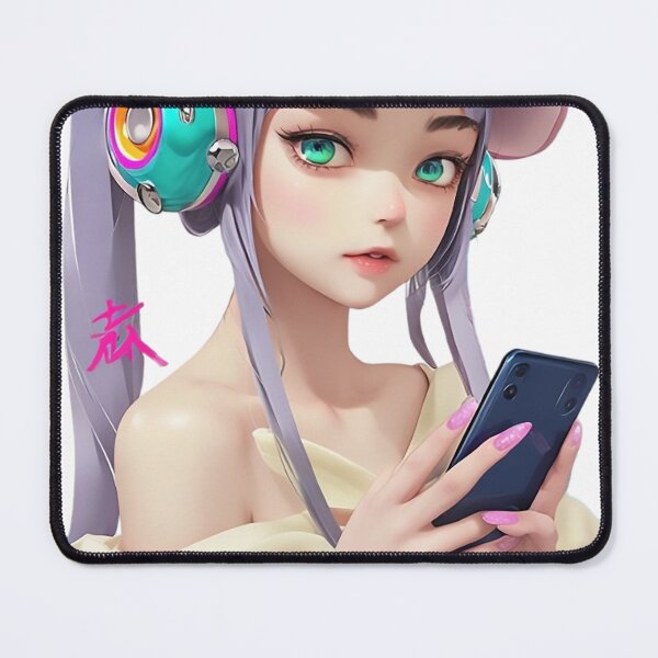 Item preview, Aesthetic Girl with Phone and Visor designed and sold by newvisionart191.