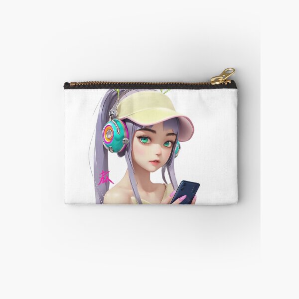 Item preview, Aesthetic Girl with Phone and Visor designed and sold by newvisionart191.