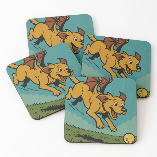 Item preview, Castlecore Pets: Labrador – Dragon Wing Labrador Chase – Gift for Labrador Lovers • Retro Comics • Vintage Halftone designed and sold by JacobKAurumhead.