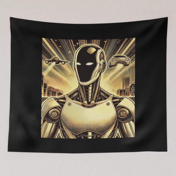 Item preview, humanoid robot art designed and sold by TEEJAMBOREE.