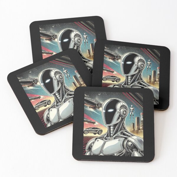 Item preview, humanoid robot art designed and sold by TEEJAMBOREE.