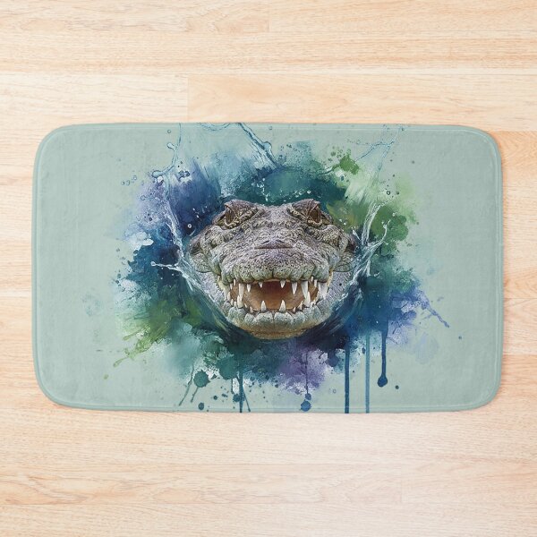 Item preview, Crocodile emerging from the water, painting style designed and sold by the artedivino.