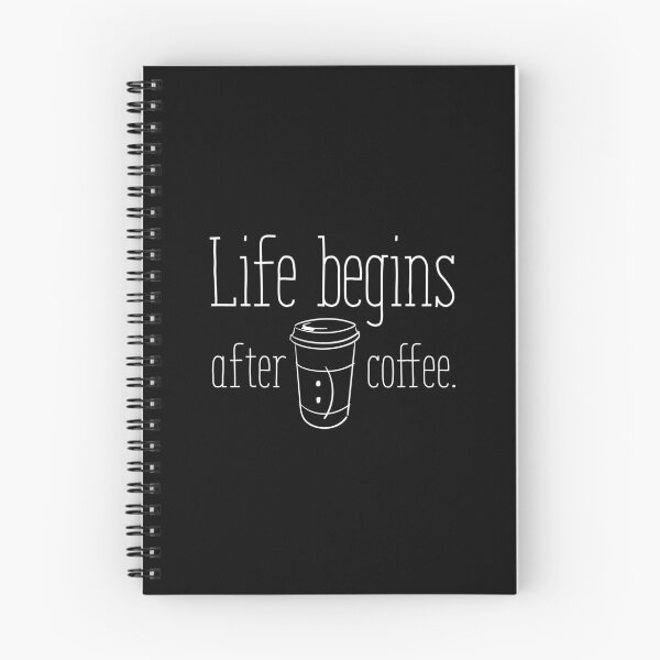 Item preview, La vida comienza después del café - Cita de moda de café con dibujos animados de la taza para llevar designed and sold by Chilli-Design.