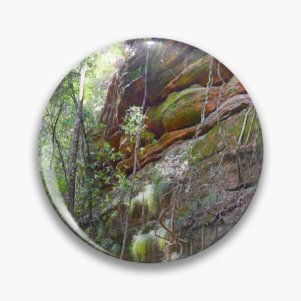 Item preview, Mossy Sandstone Wall in a Fern Gully designed and sold by Fourpointstudio.