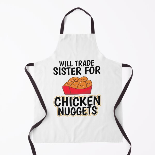 Item preview, Will Trade Sister for Chicken Nuggets | Funny Kids Sibling Quote Design designed and sold by BermiHandmade.