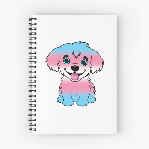 Item preview, Cute Transgender Pride Flag Puppy, Subtle Trans Kawaii Dog Design designed and sold by Travelslightly.