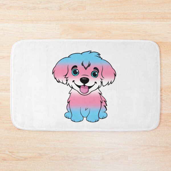 Item preview, Cute Transgender Pride Flag Puppy, Subtle Trans Kawaii Dog Design designed and sold by Travelslightly.