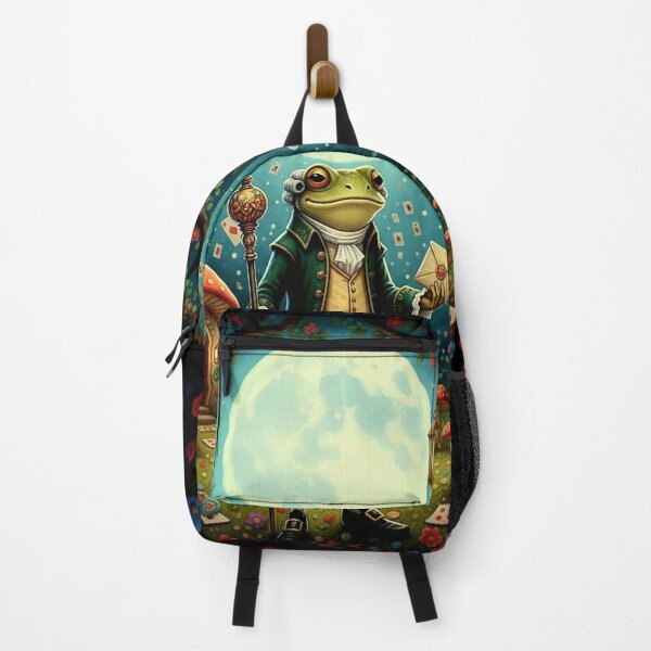 Item preview, Frog Footman Messenger Wonderland Art Print - High Detail Pop Surrealism Alice in Wonderland Painting designed and sold by Art's Diner.