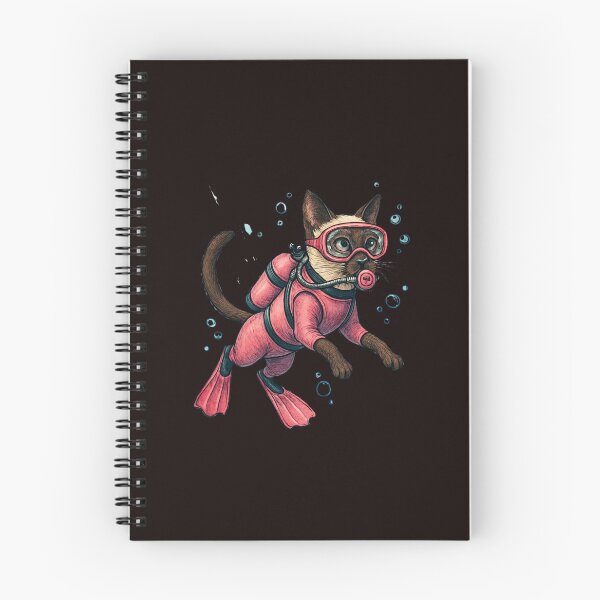 Item preview, Siamese Cat Scuba Diver designed and sold by Thanineemedia.