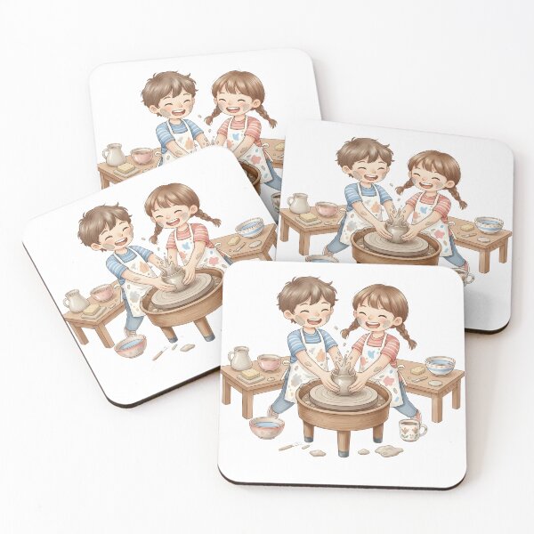 Item preview, Joyful Kids' Clay Pottery Studio: Teamwork Ceramic Art for Children & Educators designed and sold by VibranPalette.